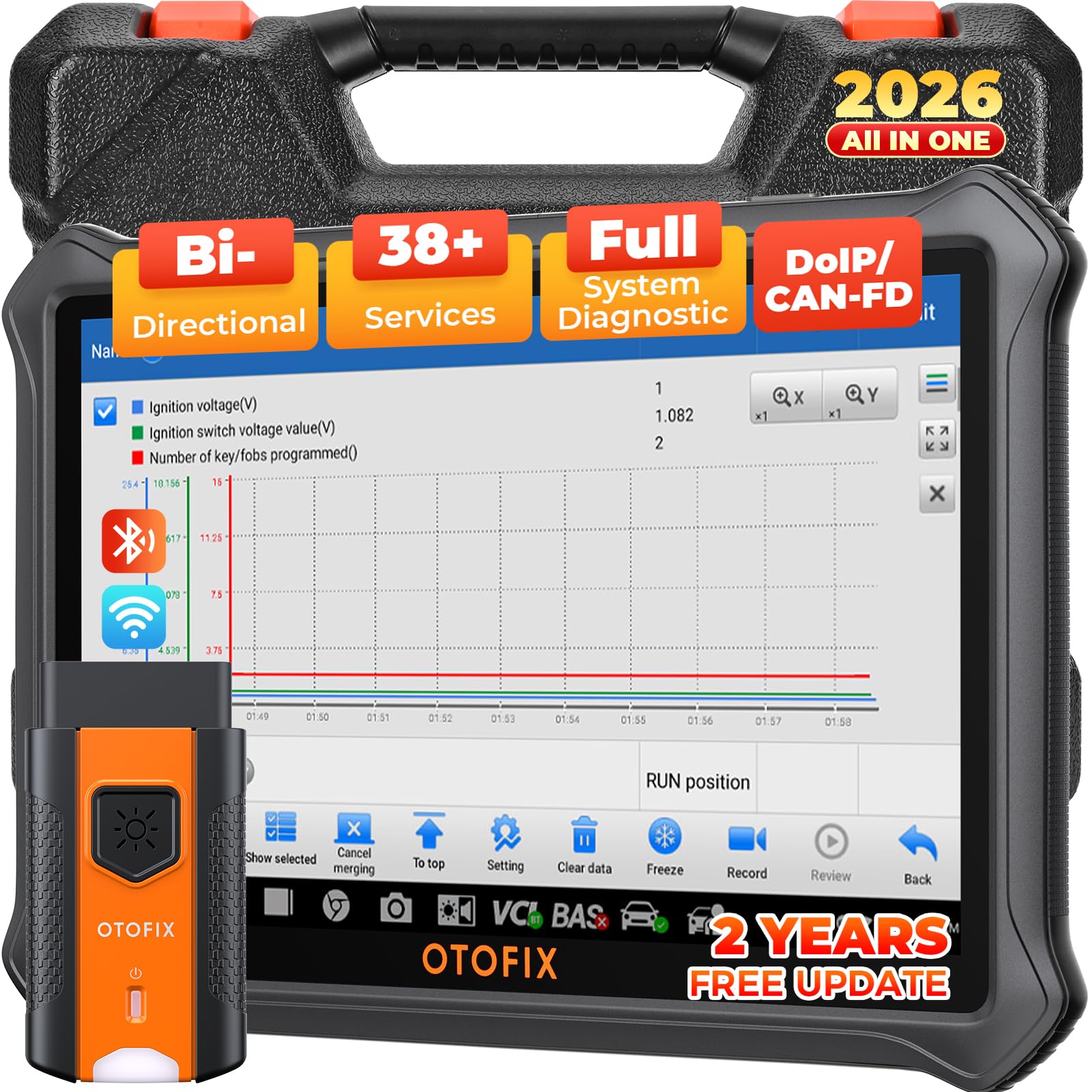 安い過ぎる　OTOFIX D1 Lite 自動車診断機 OBD2 スキャンツール Amazon.com: OTOFIX D1 Lite OBD2 Scan Tool, All System Diagnostic